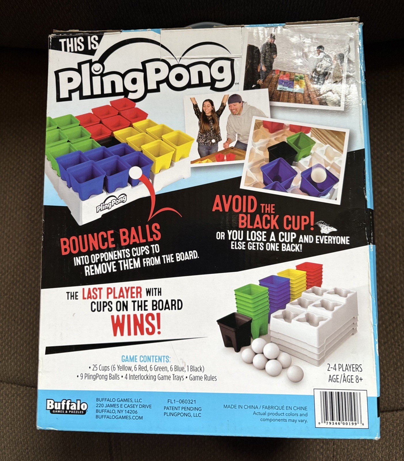 2017 PlingPONG Board Game COMPLETE Fast-Paced Dexterity Skill Luck Strategy NIB