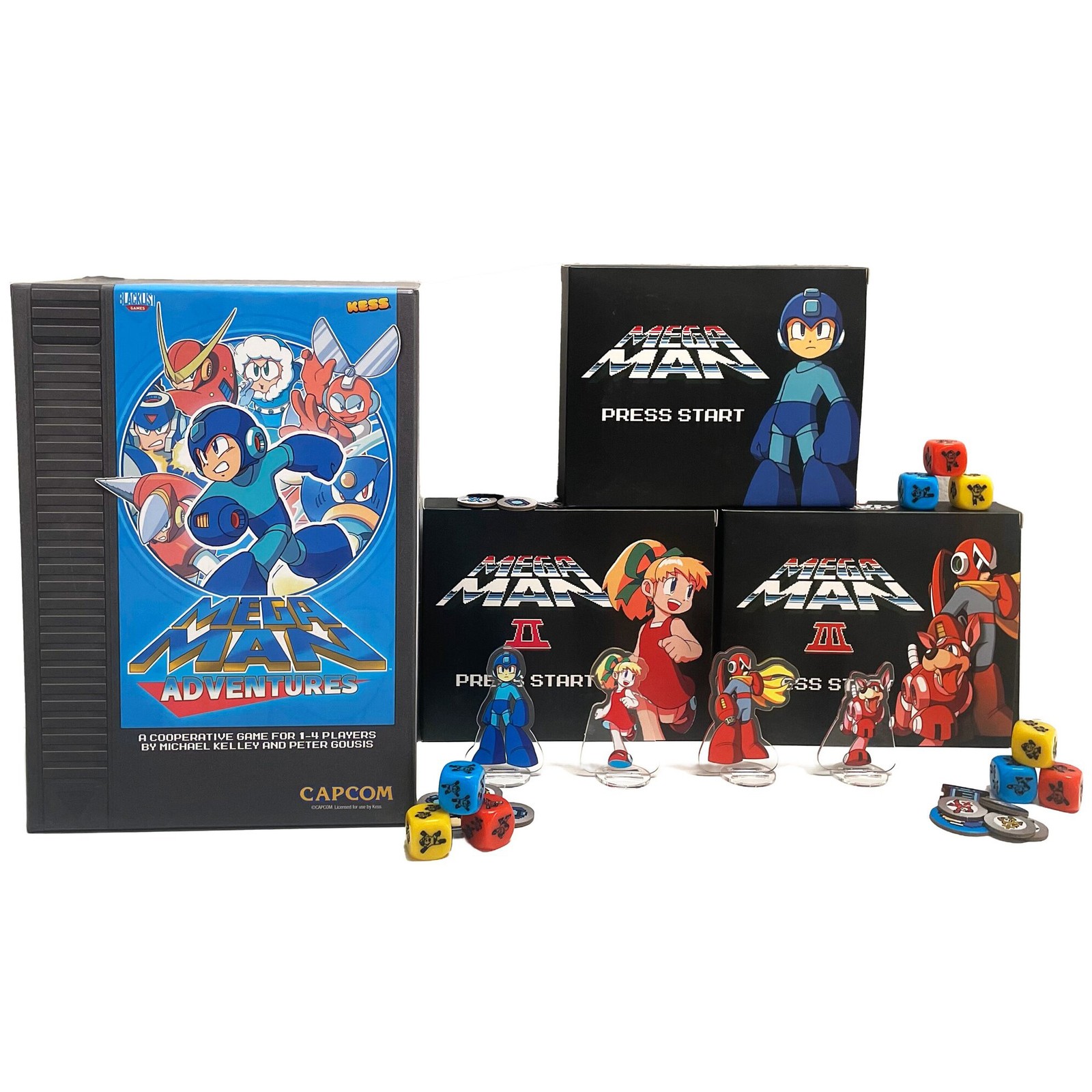 KESS: Mega Man: Adventures – Battle Board Game, Card & Dice Management