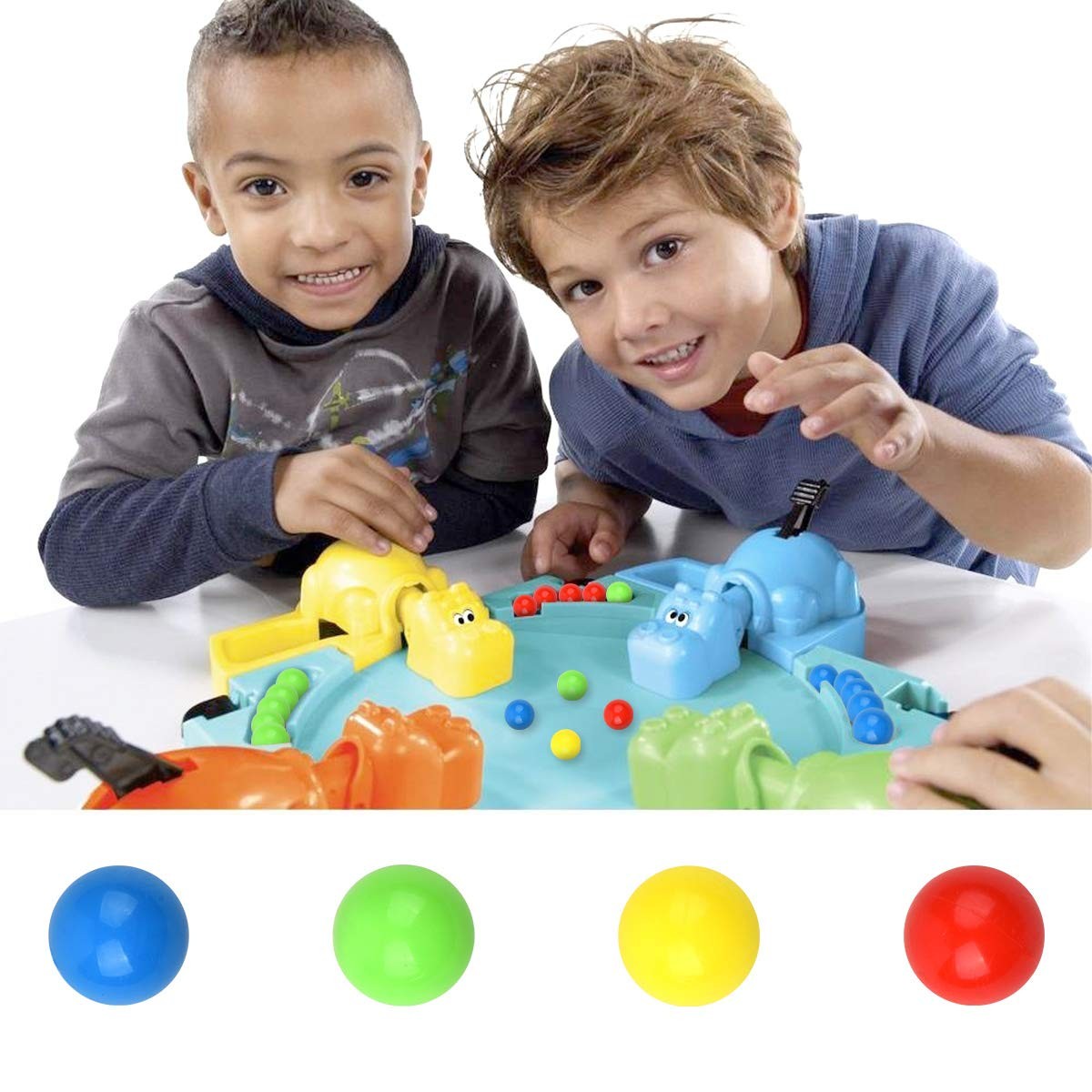 Hotusi 48Pcs Game Replacement Marbles Balls Compatible 13.5mm, Blue,green,red