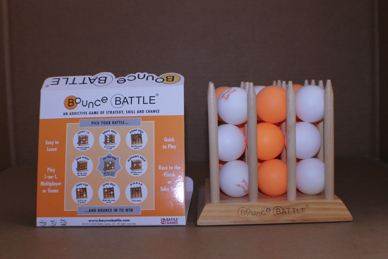 USED / Bounce Battle Wood Edition Skill and Action Game NO BOX