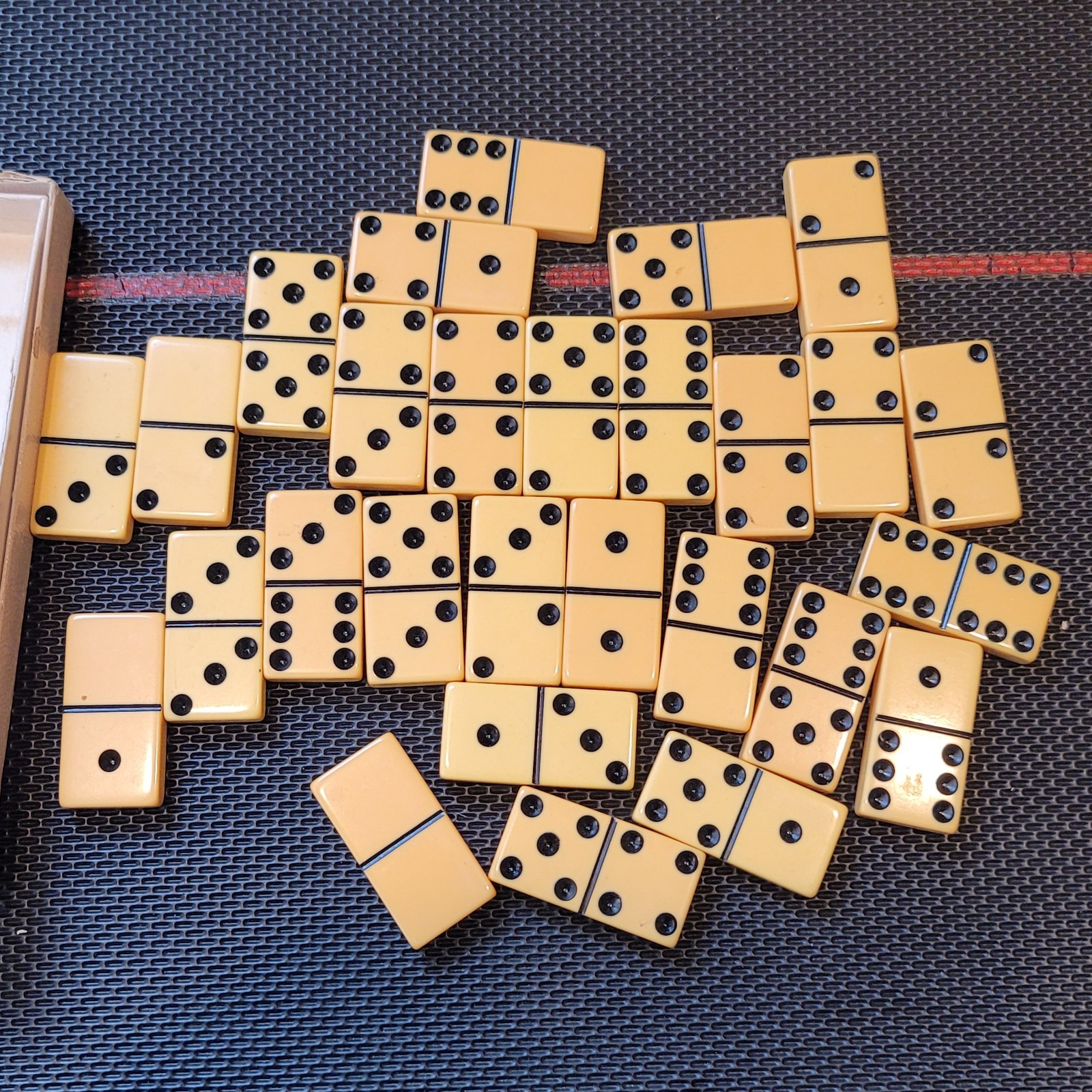 Standard Marblelike Dominoes 616 Ivory PureMCO MFG Instructions Made Waco Texas