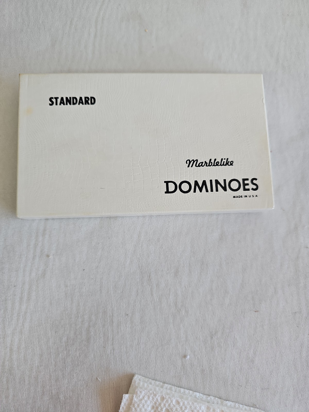 Vintage Puremco #616 Kelly Green Marblelike Dominoes Standard Double 6 Set w/Box