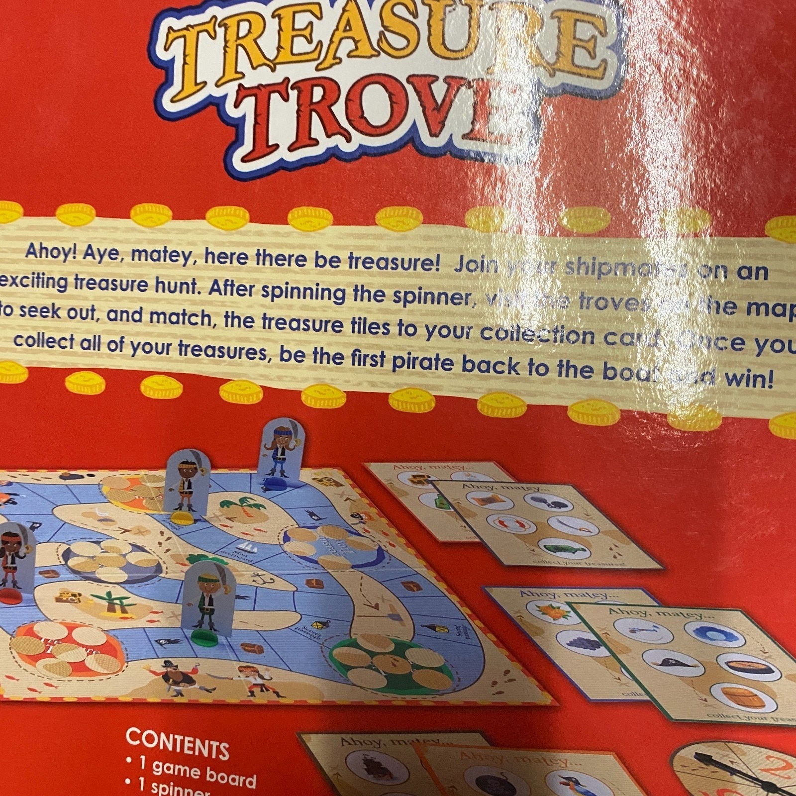 Treasure Trove Gibby Libby Pirate Treasure Educational Board Game for Kids