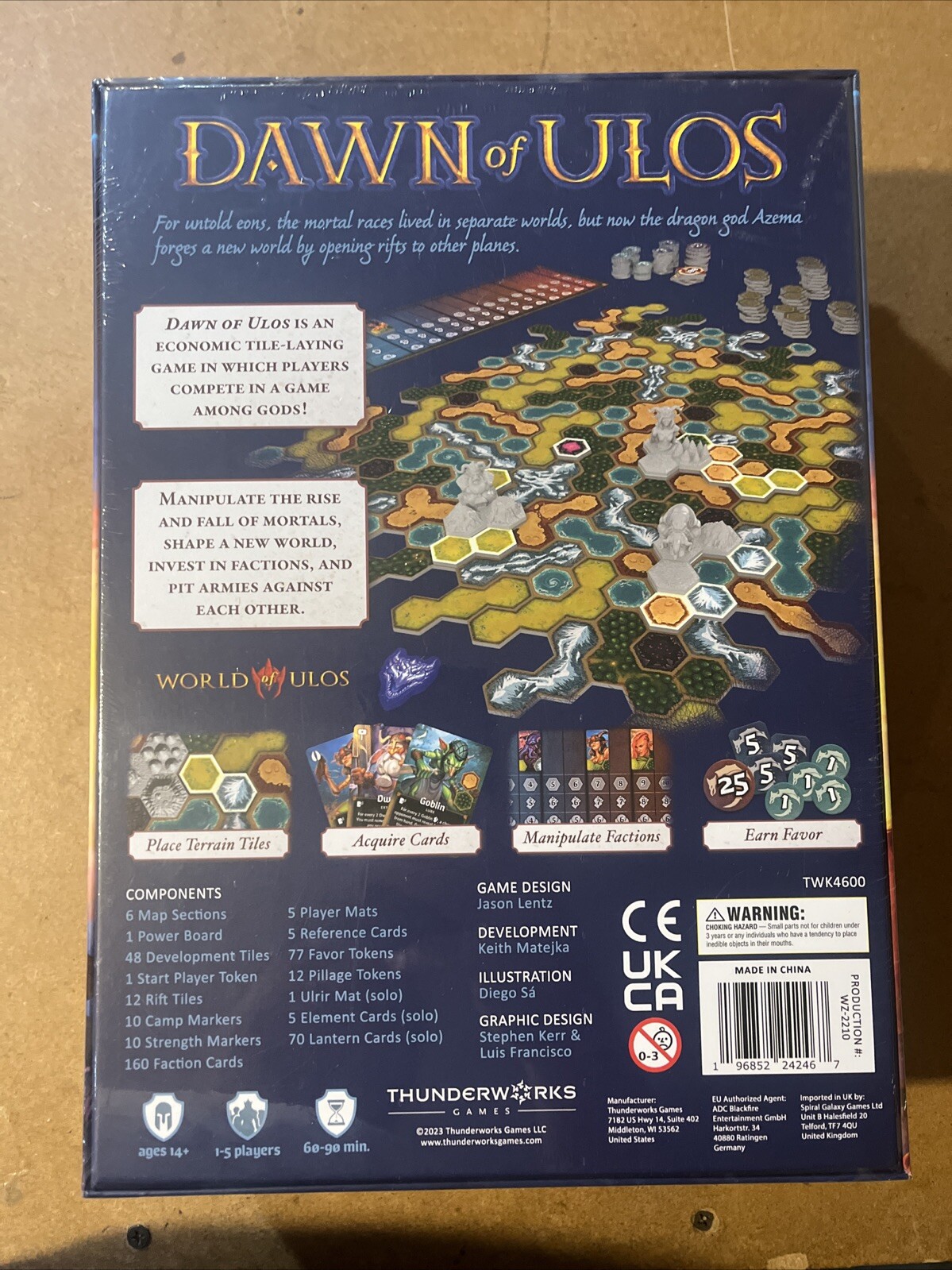 Thunderworks Boardgame Dawn of Ulos – A Roll Player Tale New Sealed Strategy