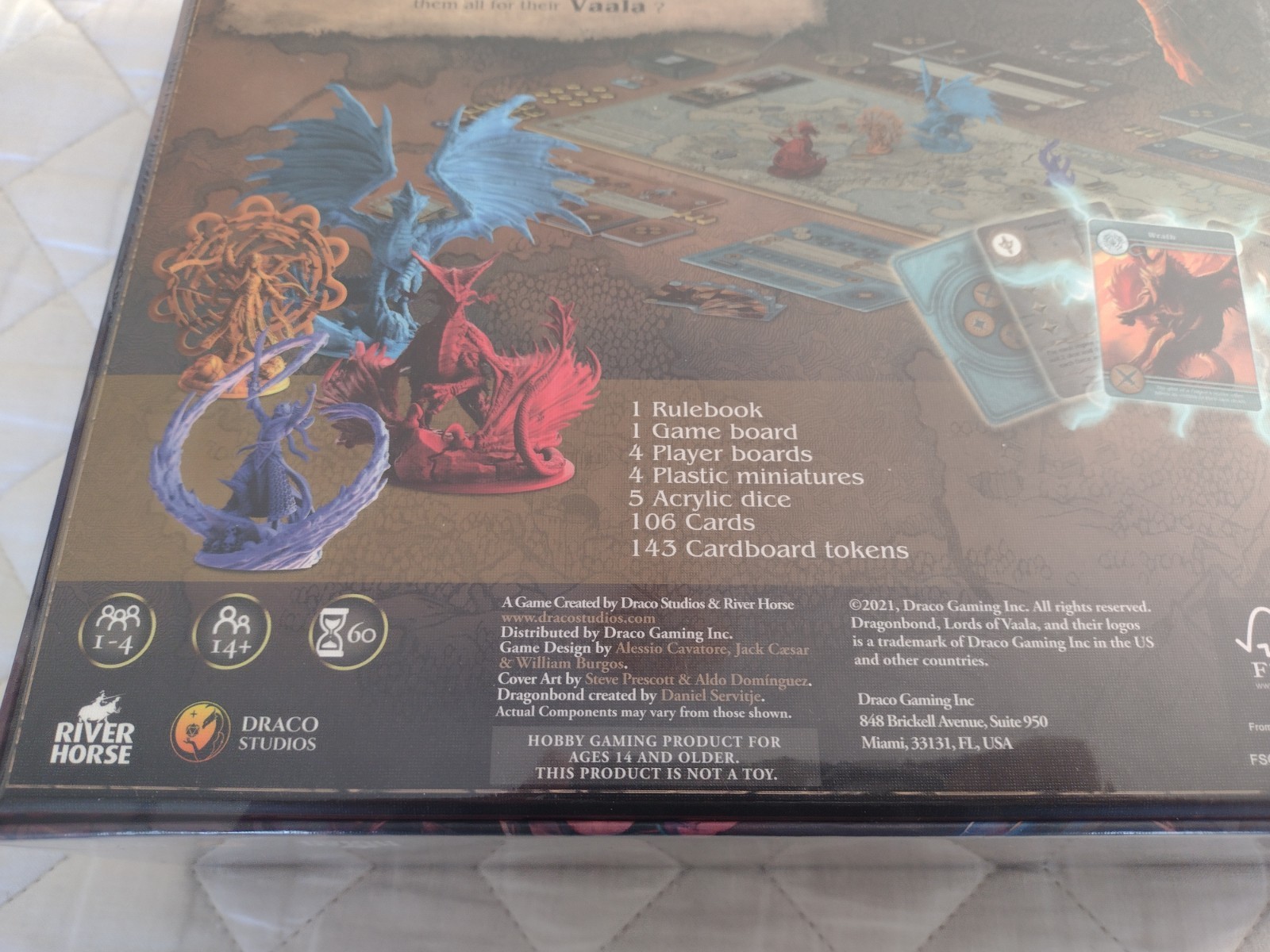 New Draco Studios Dragonbond Lords of Vaala Asymmetric Strategy Board Game