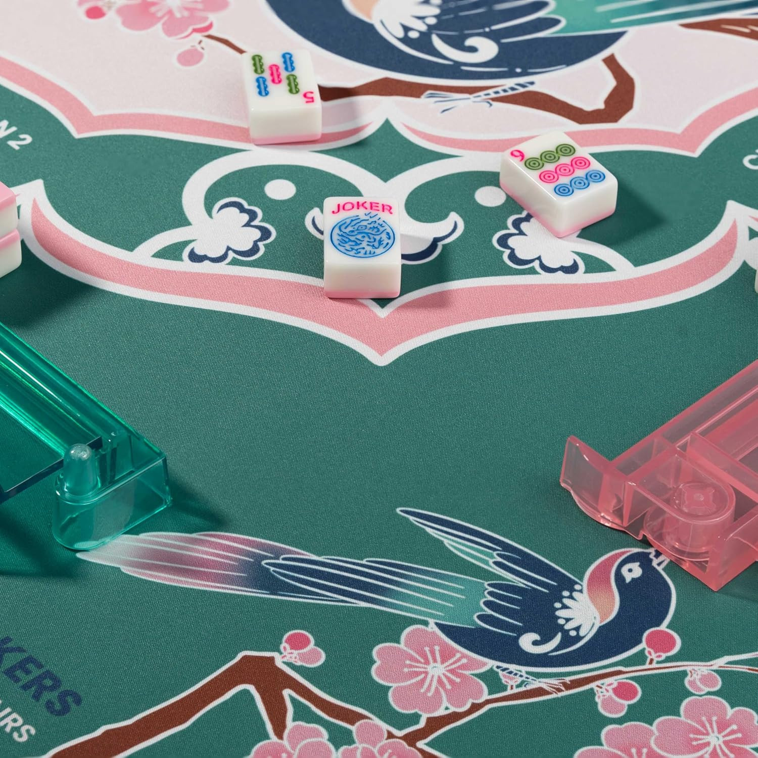 Designer Mahjong Mat – American Mah Jongg Mat for Table 31.5X31.5 Inch Non-Slip