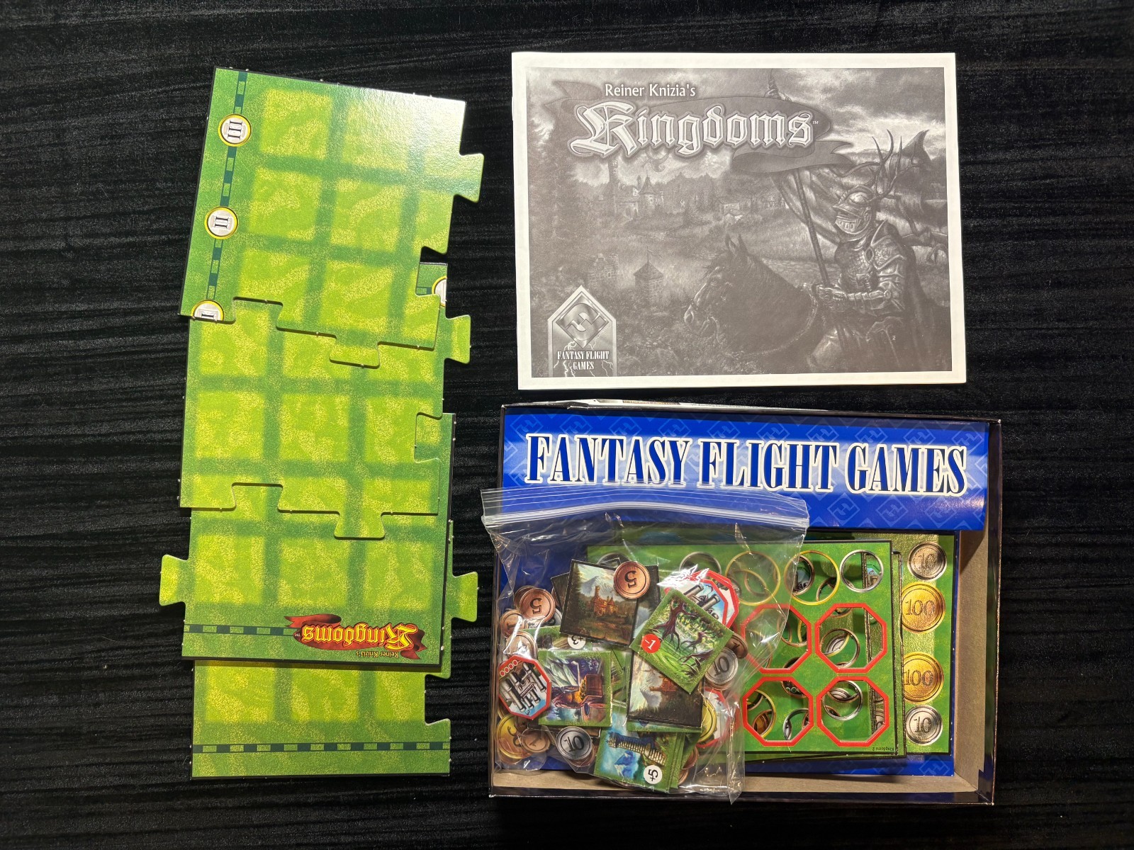 3 Reiner Knizia Games Lot Kingdoms, Digging and Katzenjammer Blues
