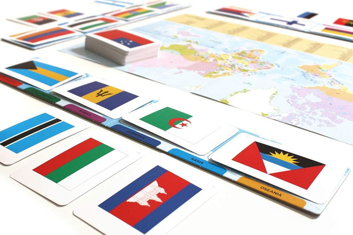 Flags of the World Family Card Game – Educational & Fun – Play & Learn about Fla