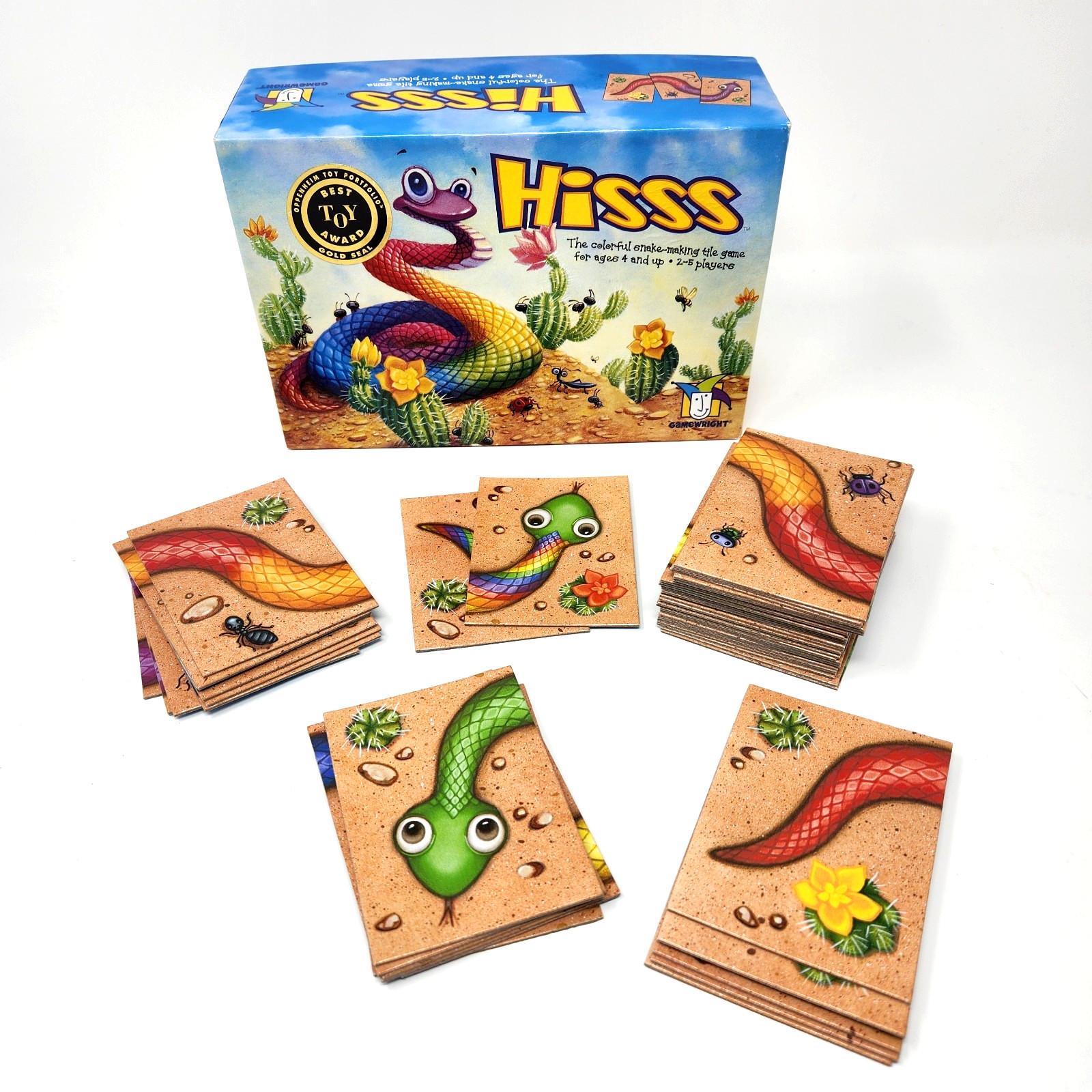 HISSS The Colorful Snake Making Tile Matching Game Gamewright 100% Complete