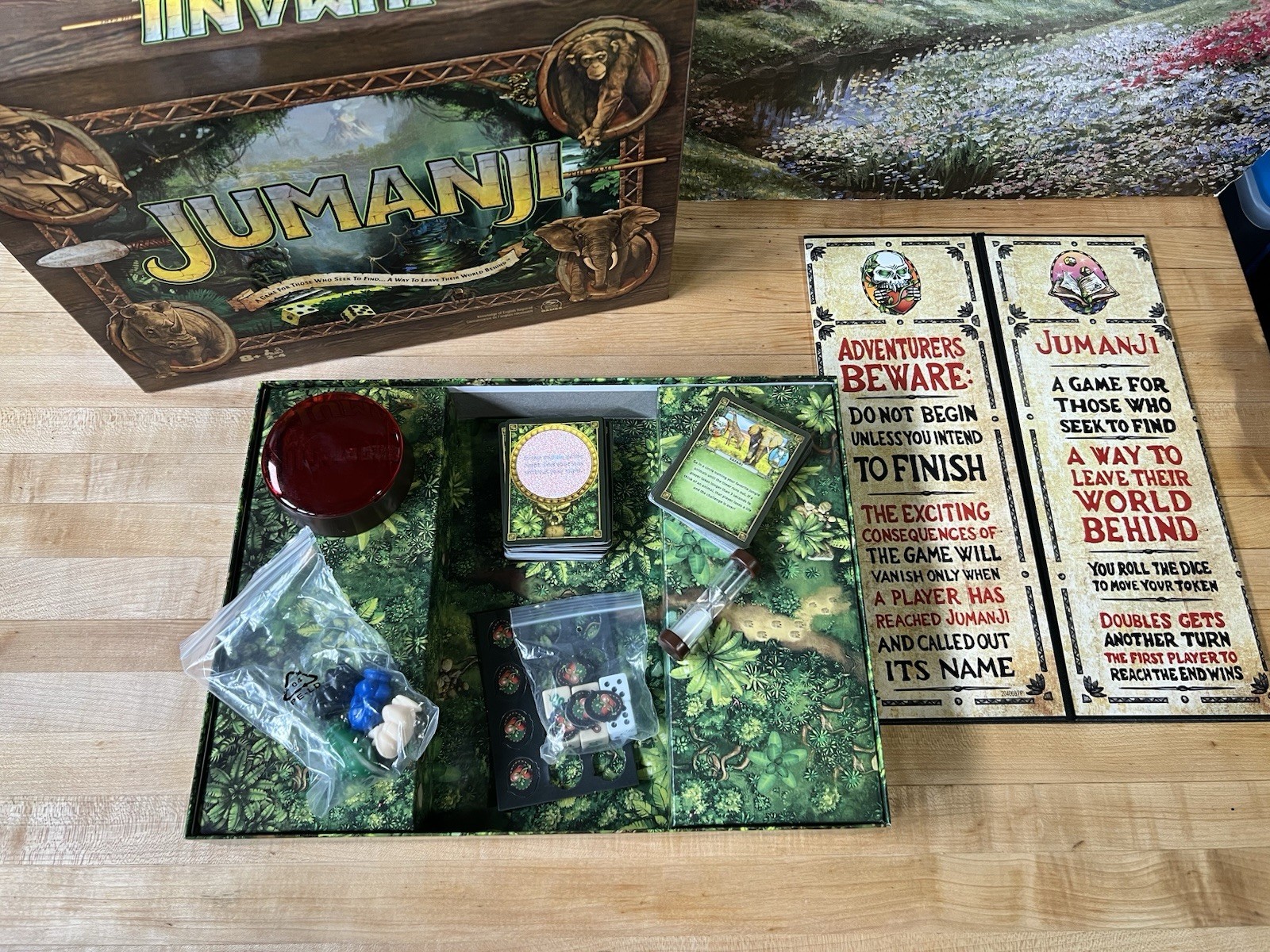 Jumanji The Game Classic Adventure Board Game Spin Master Games 2022 Complete