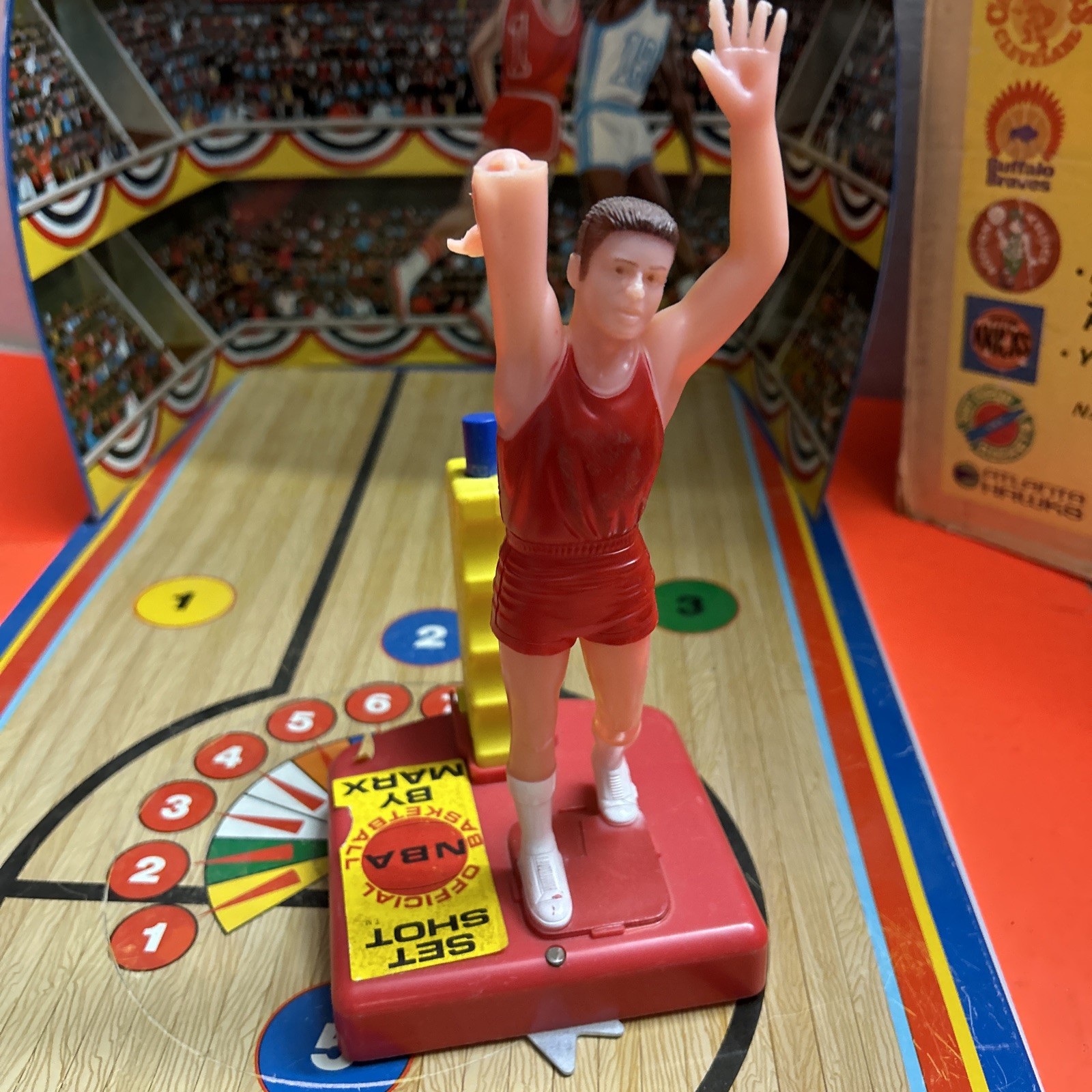 1971 MARX Toys #6230 Official NBA Set Shot Basketball Shooting Game RARE