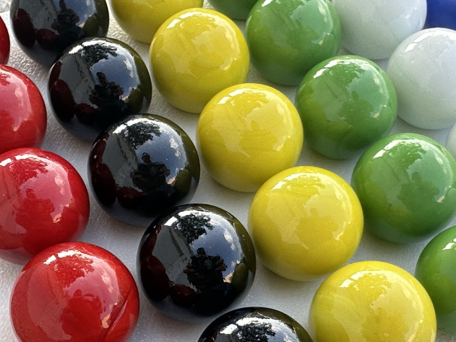 30 Glass Marbles 3/4 Inch (19mm) Replacement Aggravation Board Game Dirty Jokers