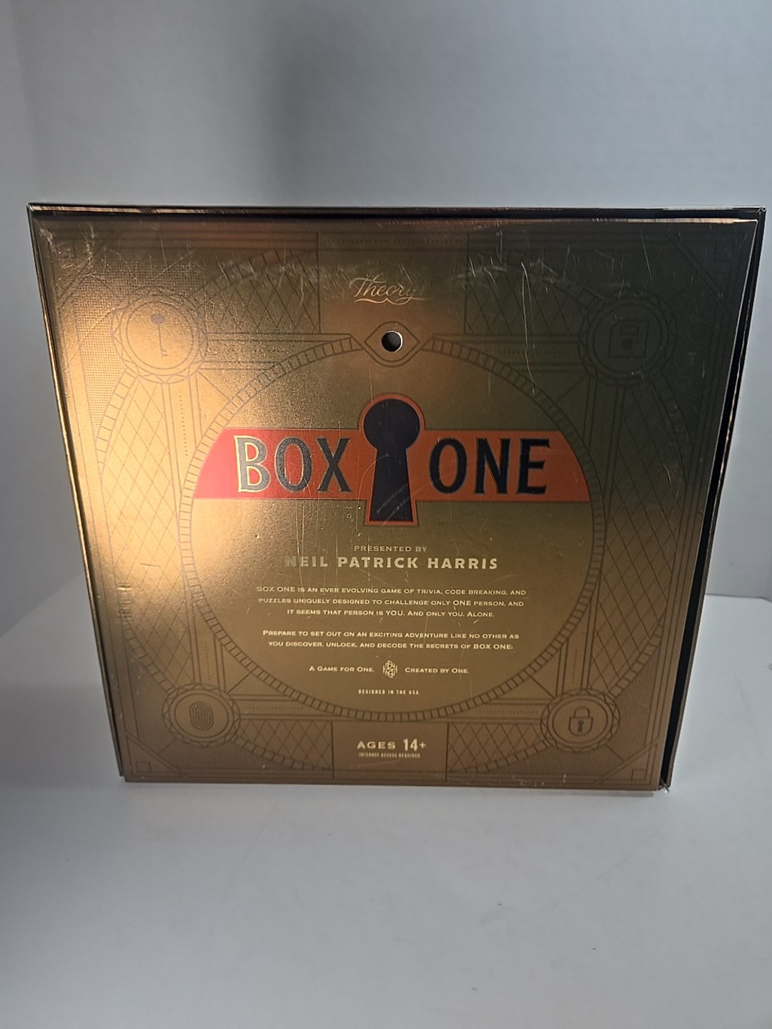 BOX ONE by Neil Patrick Harris Strategy Game Theory 11 Game 99.9% Comp. Miss Pen
