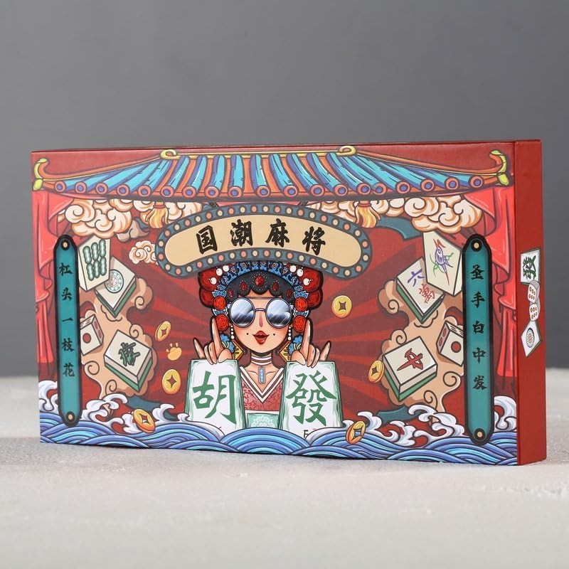 Luxurious Mini Mahjong Game – 144 Scratch-Resistant Tiles for Endless Enjoyment