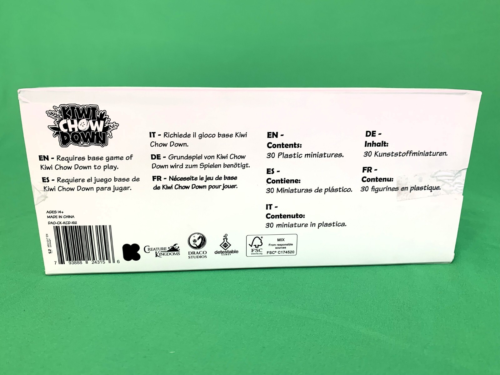 Kiwi Chow Down (Kickstarter Base Pledge + Expansion + Miniatures) Board Game