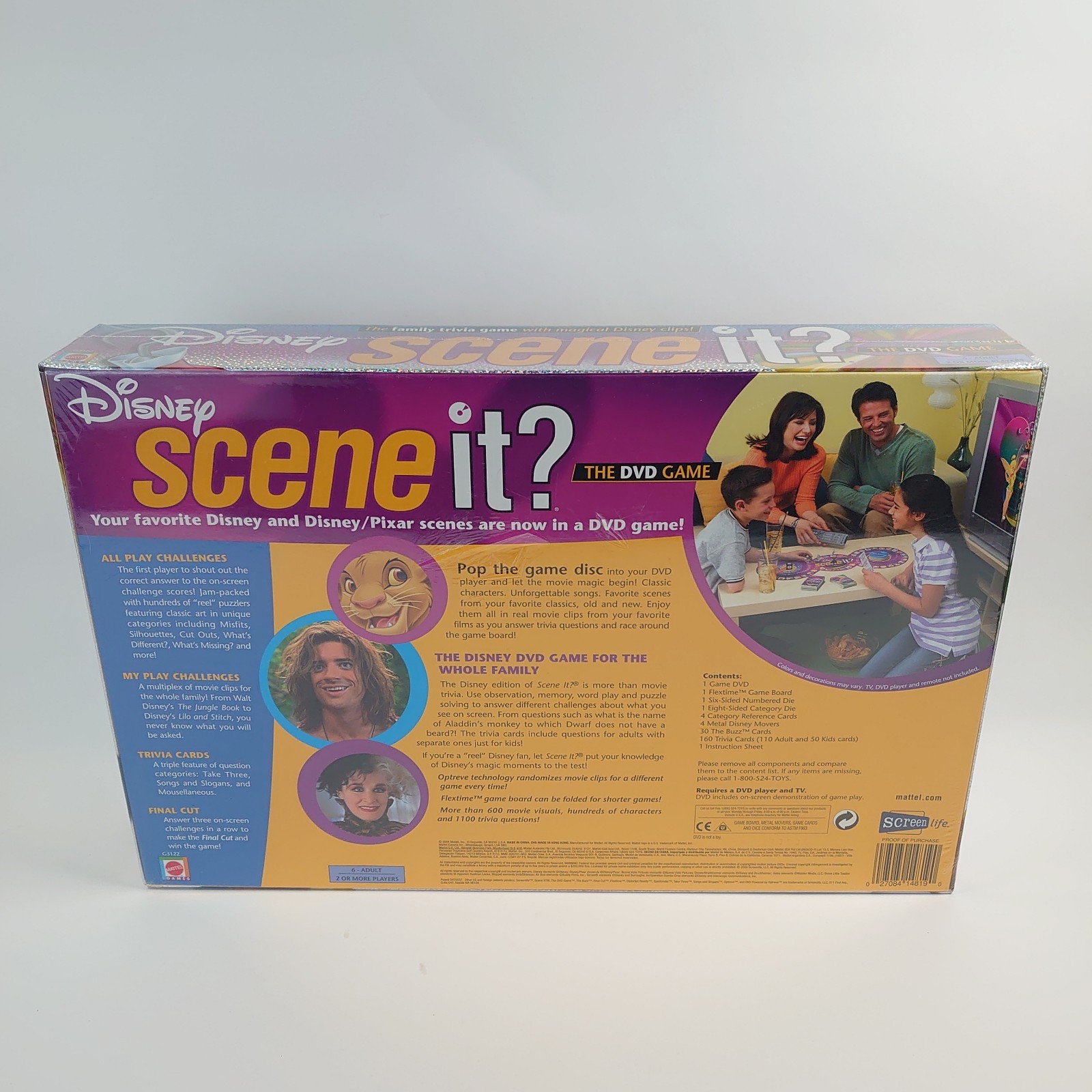 2004 New! Disney Pixar Scene It? DVD Trivia Board Game 1st Edition By Mattel New