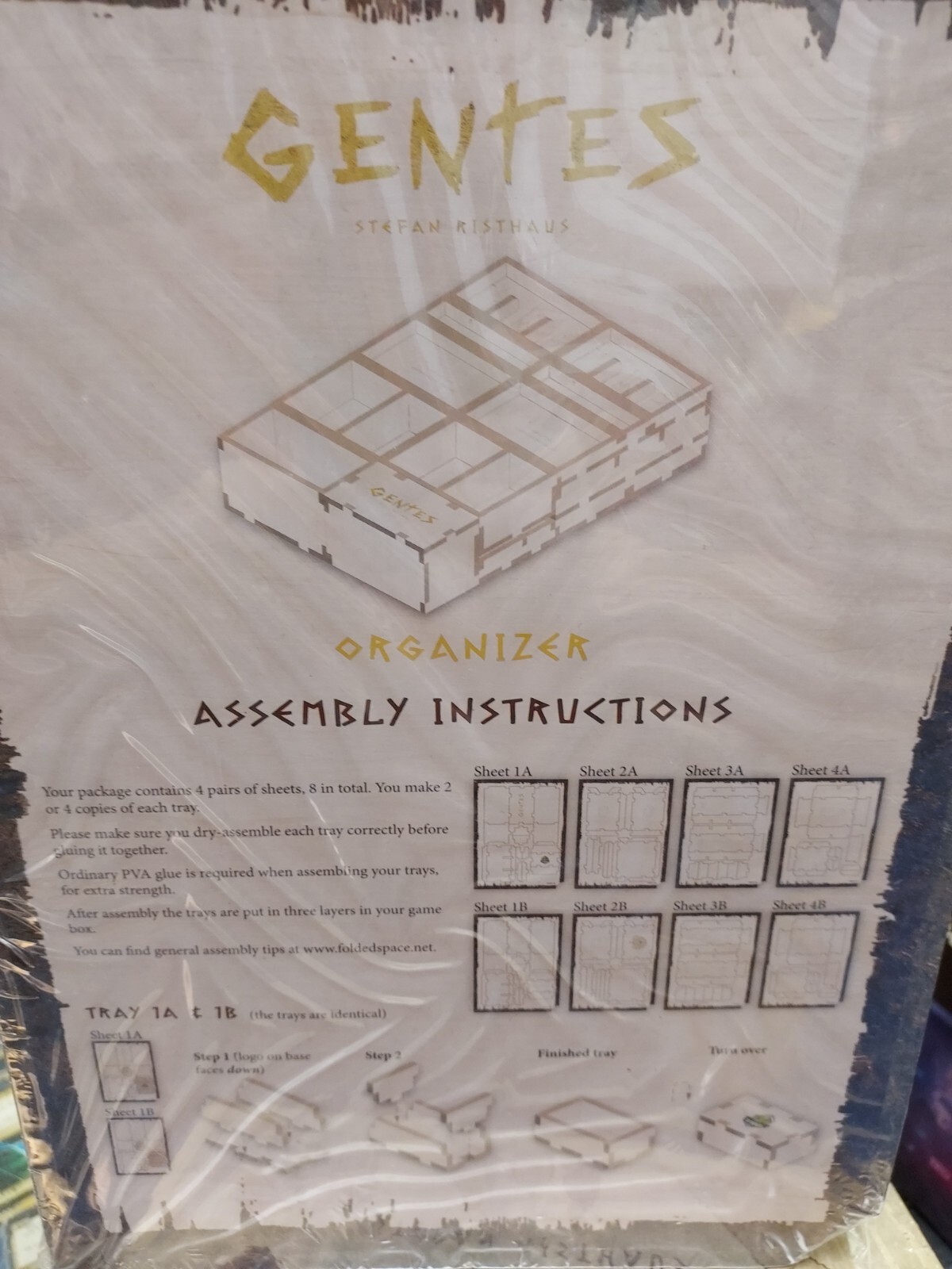 Gentes Deluxe Version + Organizer – TMG Games Board Game New!