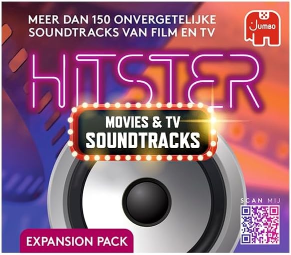 Jumbo Hitster, Movies & TV Soundtracks, Expansion Set, Party Game, Music Game, A