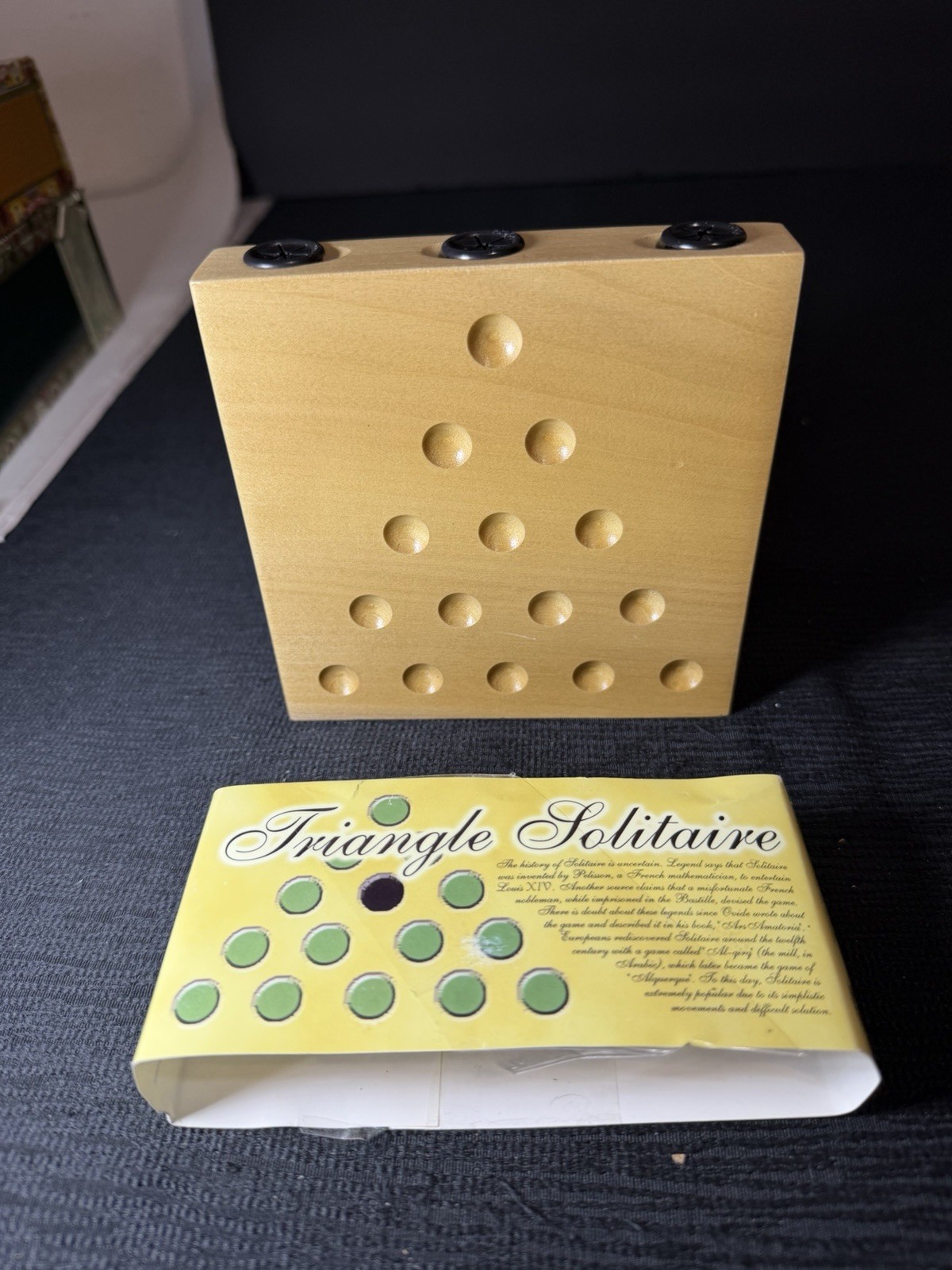 Channel Craft – TRIANGLE SOLITAIRE TRAVELER – Wooden Game