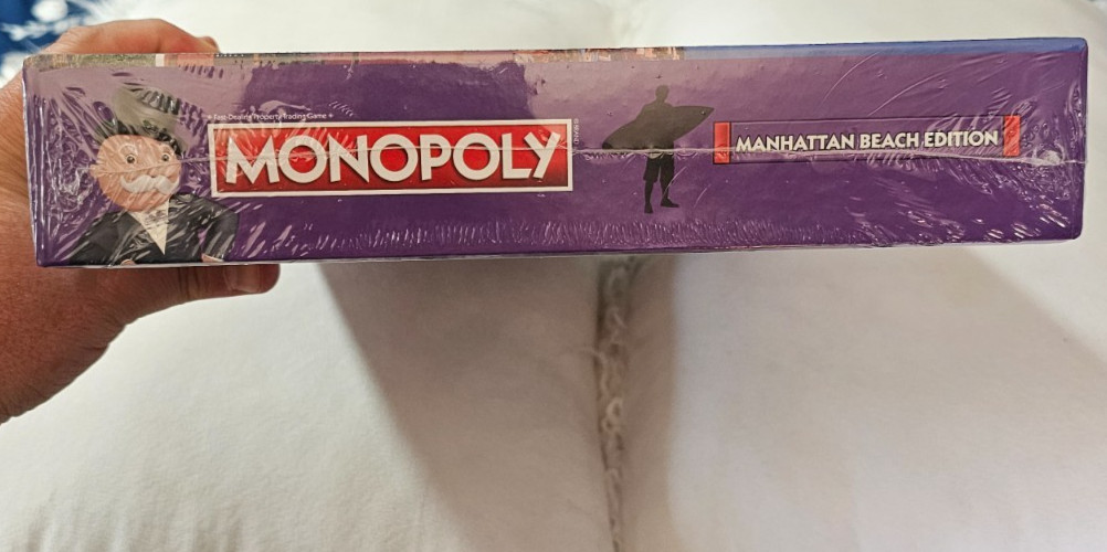 Manhattan Beach Monopoly Board Game Family Game Night Regional Fun NEW Sealed
