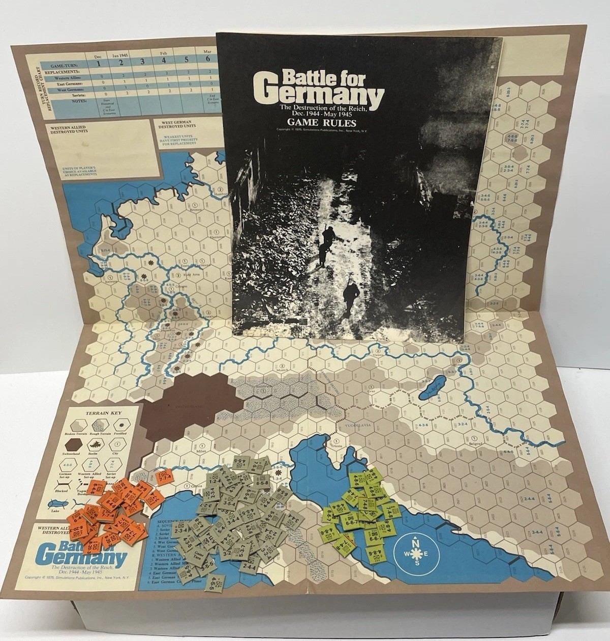 VTG Strategy & Tactics (1975) “BATTLE FOR GERMANY” 1944-1945 WW2 Military Game