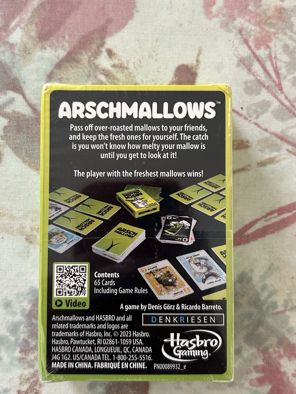 Hasbro Gaming Arschmallows Card Game Strategy Party 2 to 6 Players | Ages 13+
