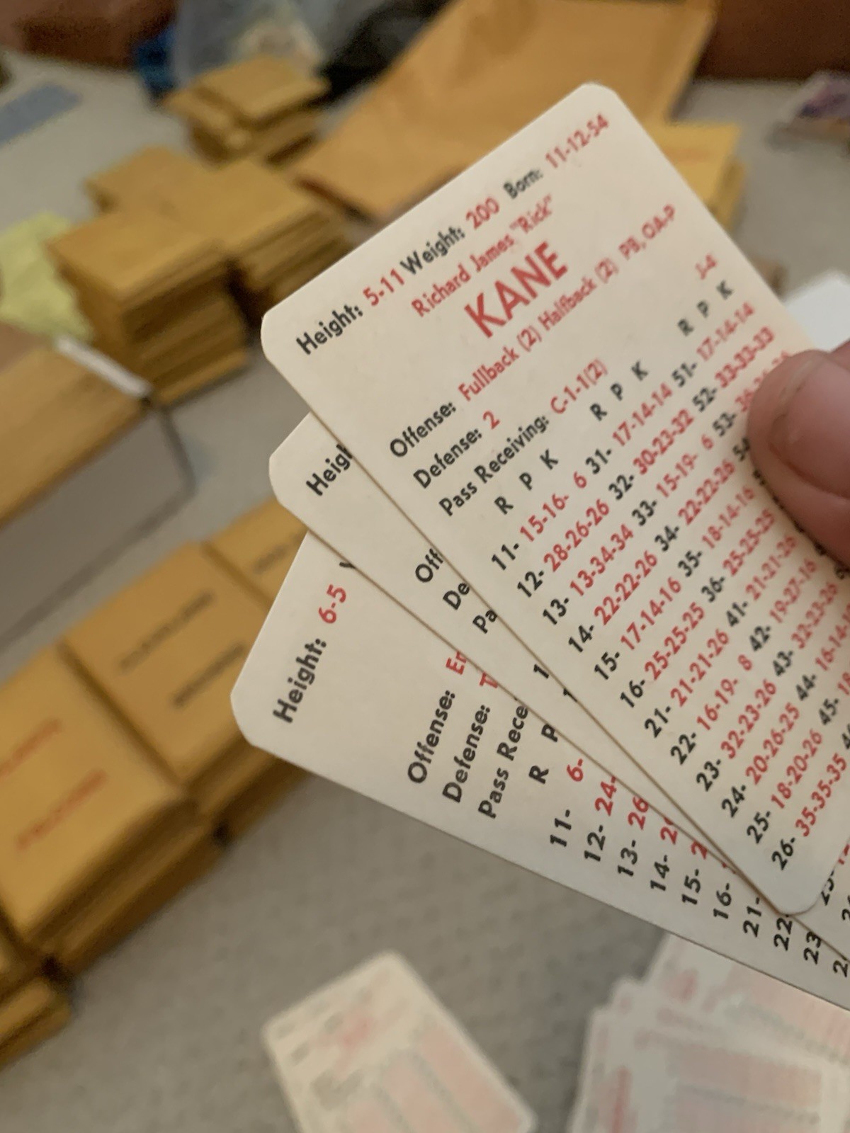 1980 APBA PRO FOOTBALL Season Set With All Player Cards And Extra Players. Great