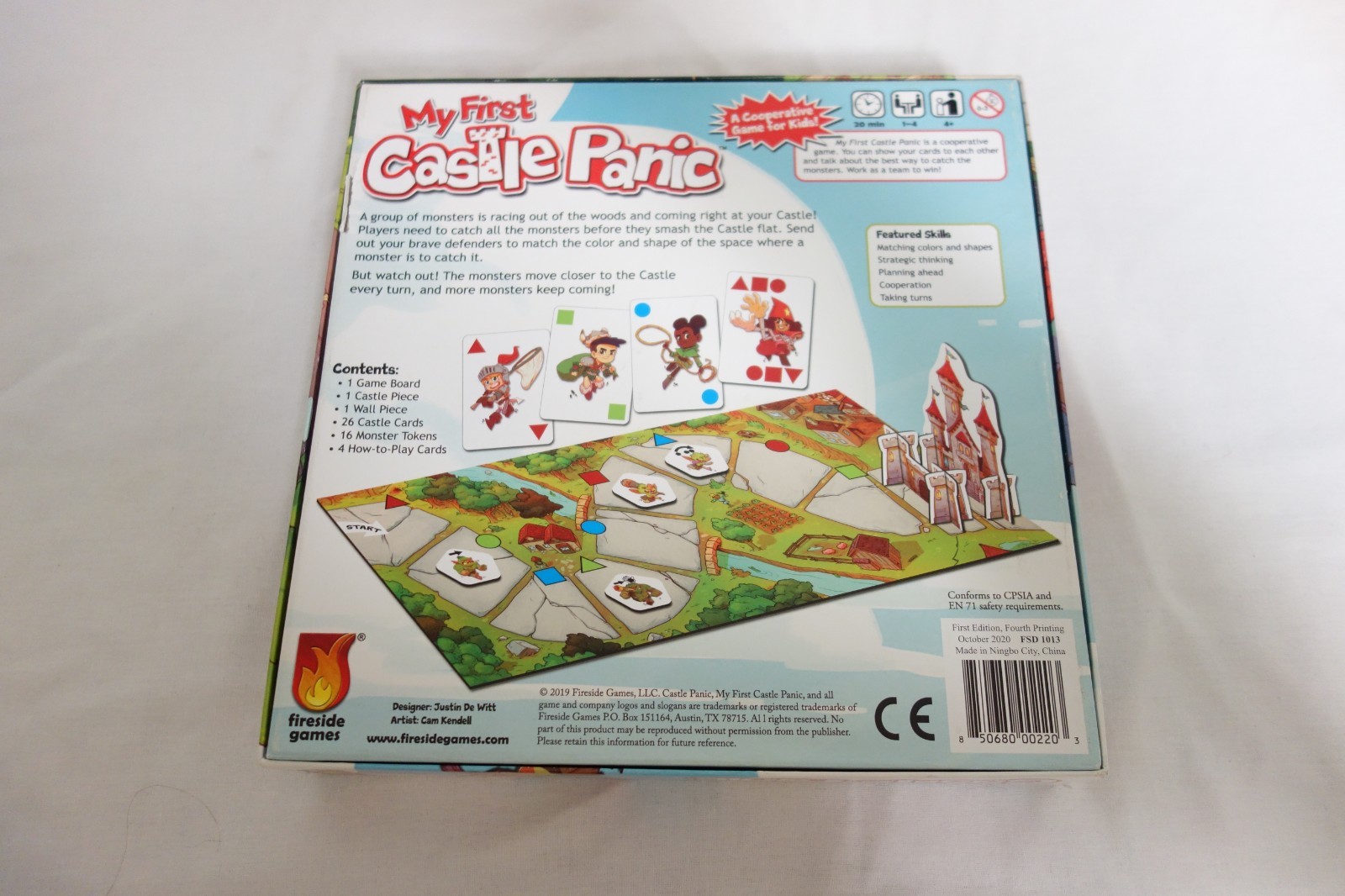 My First Castle Panic Fantasy Cooperative Family Board Game-Complete- Pre Owned