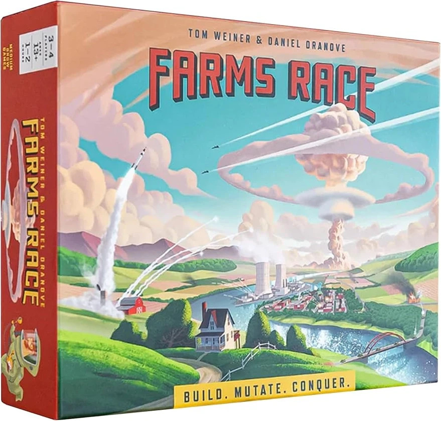FARMS RACE Board Game + Deluxe Upgrade Kit .. new/sealed