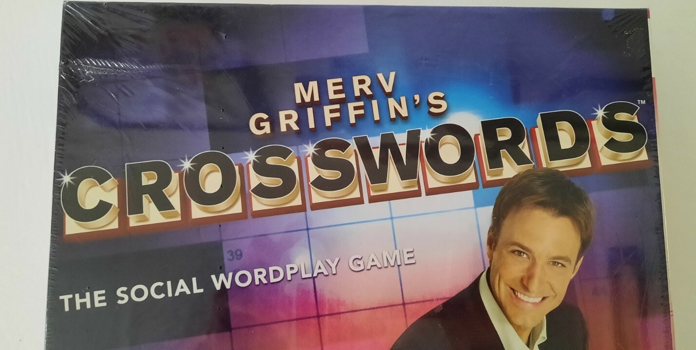 Merv Griffin’s Crosswords Social Wordplay Board Game 2008 Parker Brothers New