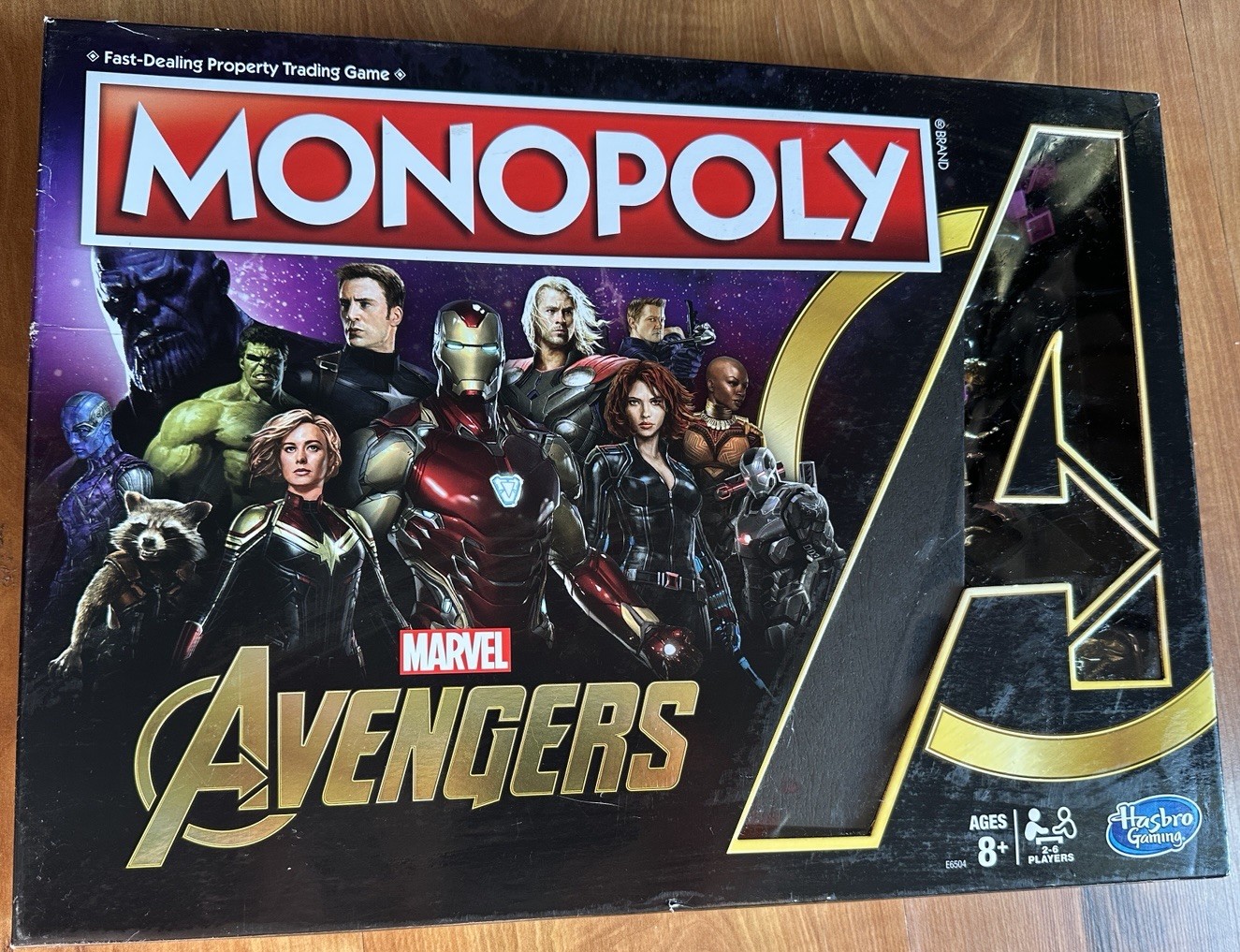 2018 Monopoly Marvel Avengers Movie Family Board Game Parker Brothers