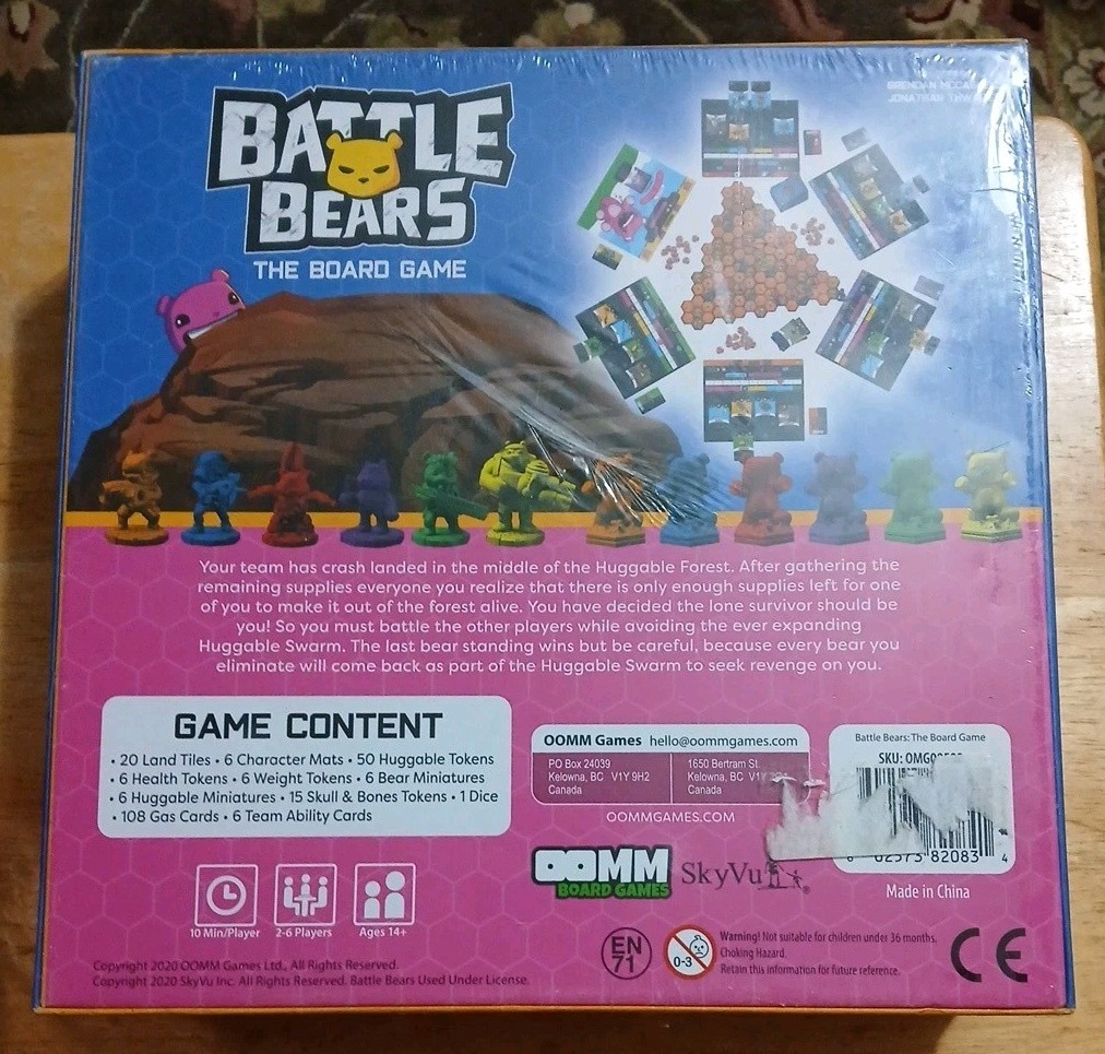Battle Bears Board Game