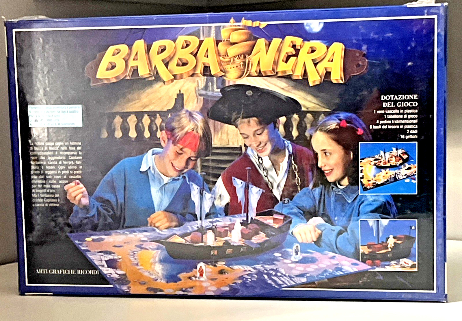 Vtg Barbanera Board Game SEALED 1991 Schmidt Ghostly Galleon Waddingtons Pirate