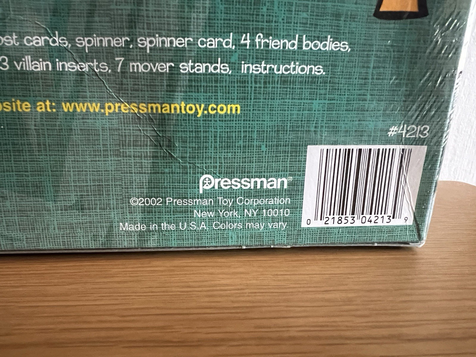 2002 Pressman:Scooby Doo The Movie Board Game, Sealed Brand New