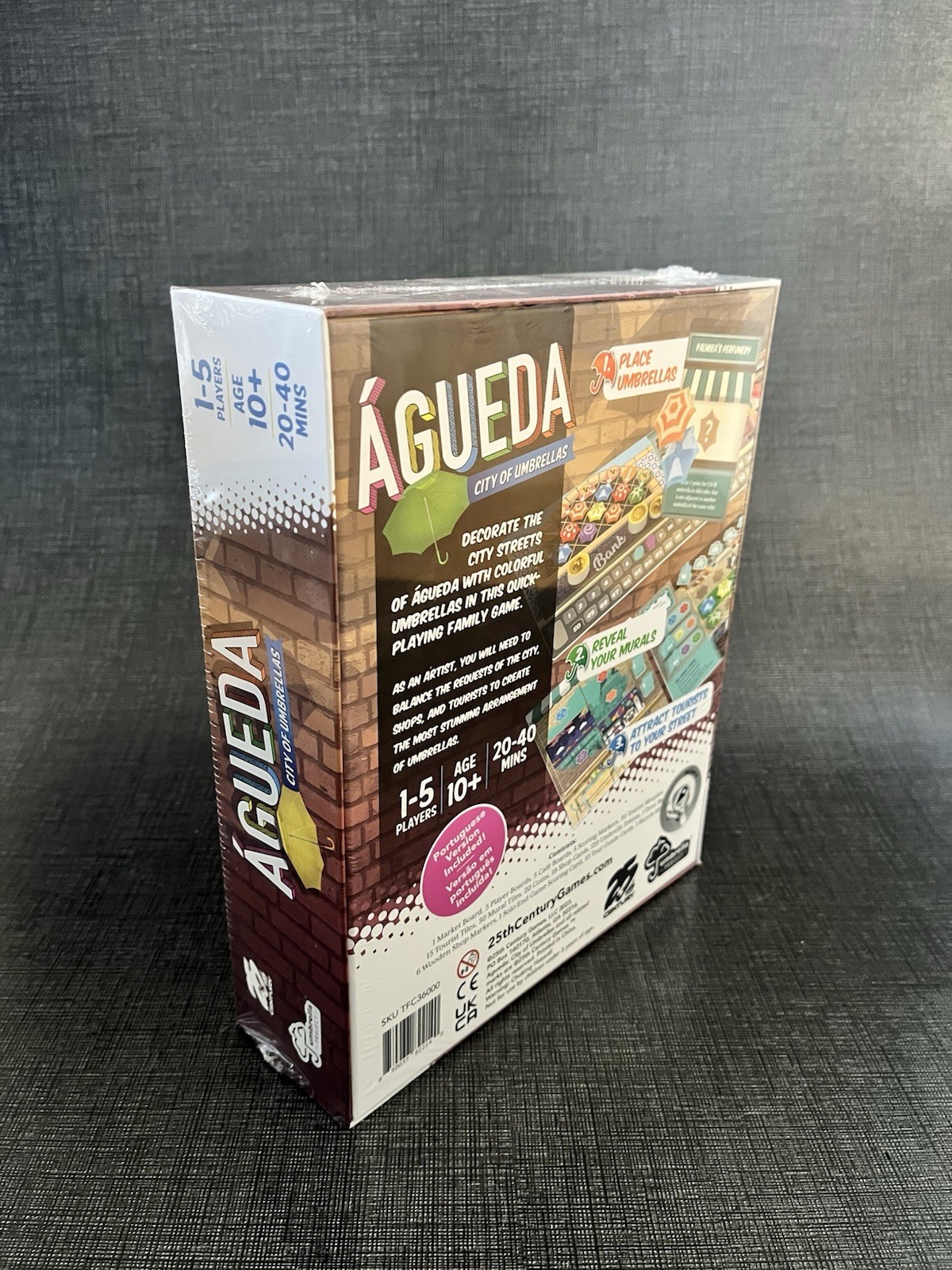 Agueda: City of Umbrellas – A Pattern Building Tile Placement Game For 1-5 Plyrs