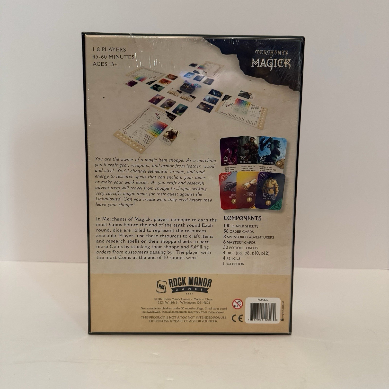 Merchants of Magick: A Set A Watch Tale Board Game Rock Manor Games 2021 – New