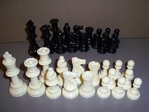 Staunton Tournament Chess Pieces, Triple Weighted with 3.75″ King and 2 extra…