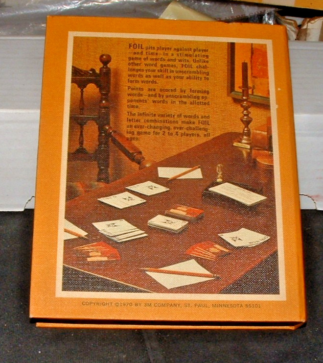 Vintage Foil The Game of Words & Wits 3M Card Game 1970 Brand New Sealed Cards