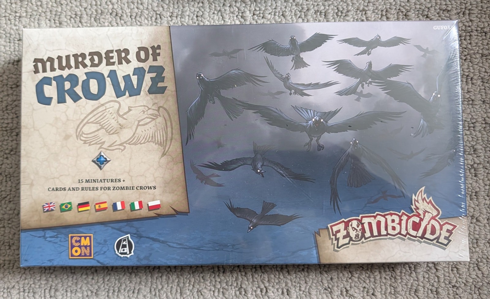 Zombicide Black Plague – Murder of Crowz – Crows Expansion – New, Factory Sealed