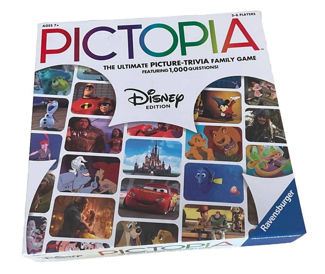 Pictopia: Disney Edition Trivia Board Game Family 1000+ Questions NEW SEALED