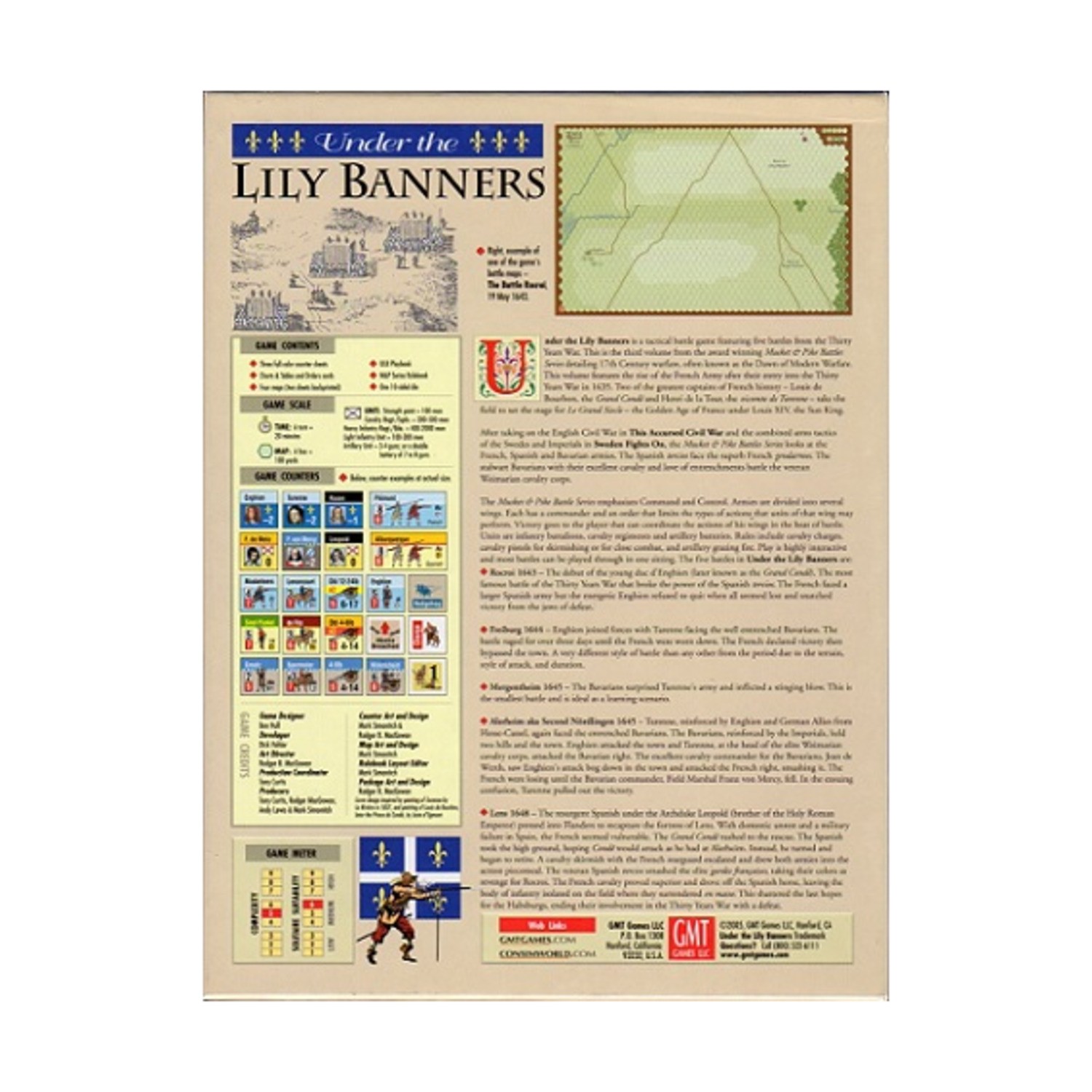 GMT Musket & Pike Under the Lily Banners Box SW (New)