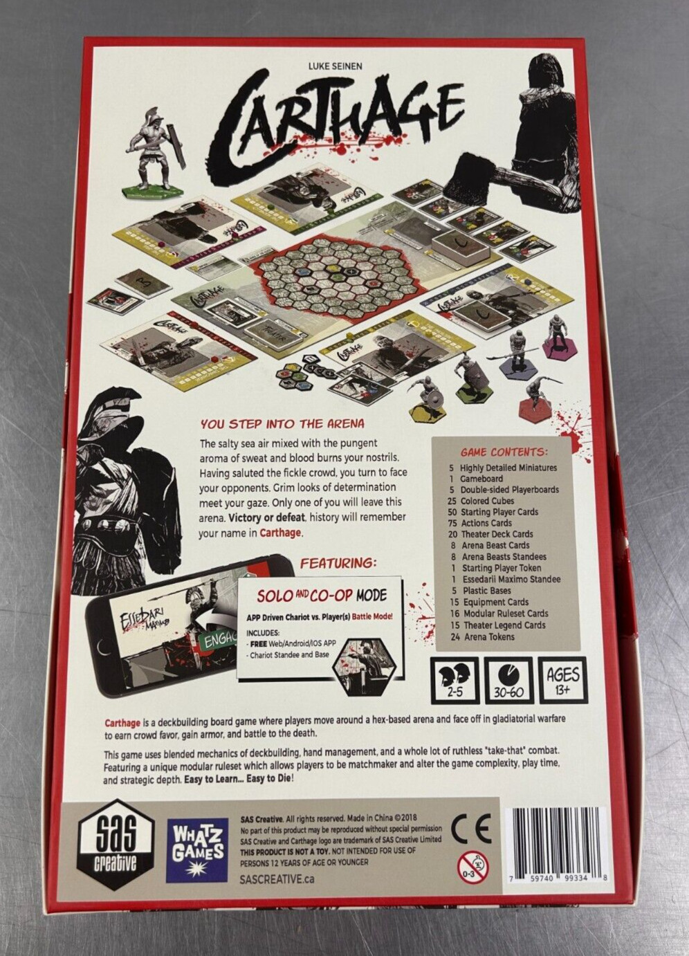 Carthage: The Deckbuilding Board Game [SAS Creative, Miniatures 1-5 Players]