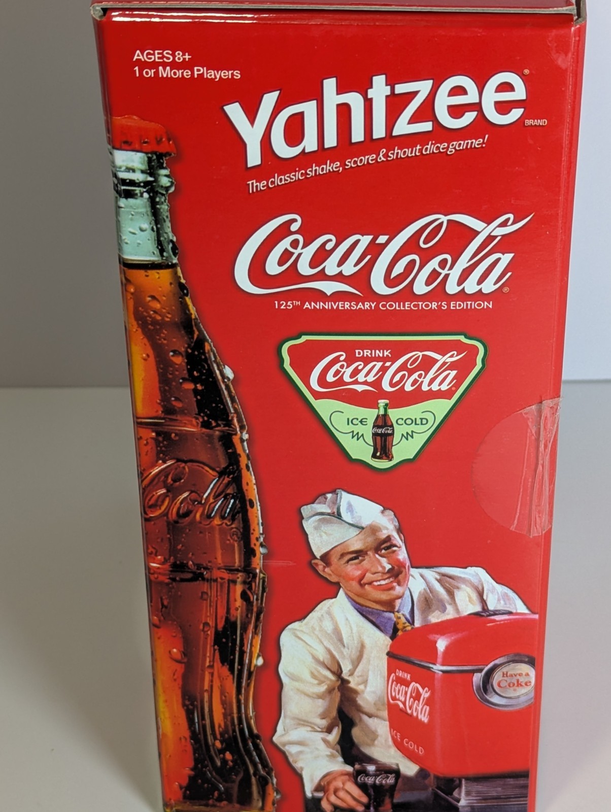 New Yahtzee Coca Cola 125th Anniversary Collector’s Edition Game Soda Sealed
