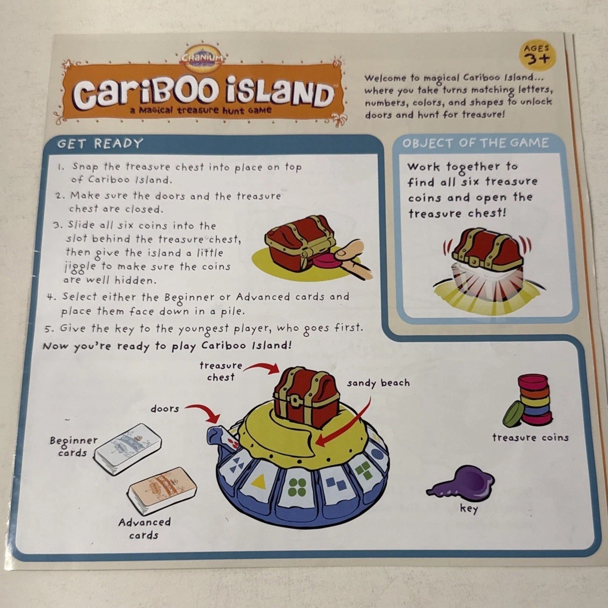 Cariboo Island Treasure Hunt Game by Cranium – 2008 Edition – Complete! Ages 3+