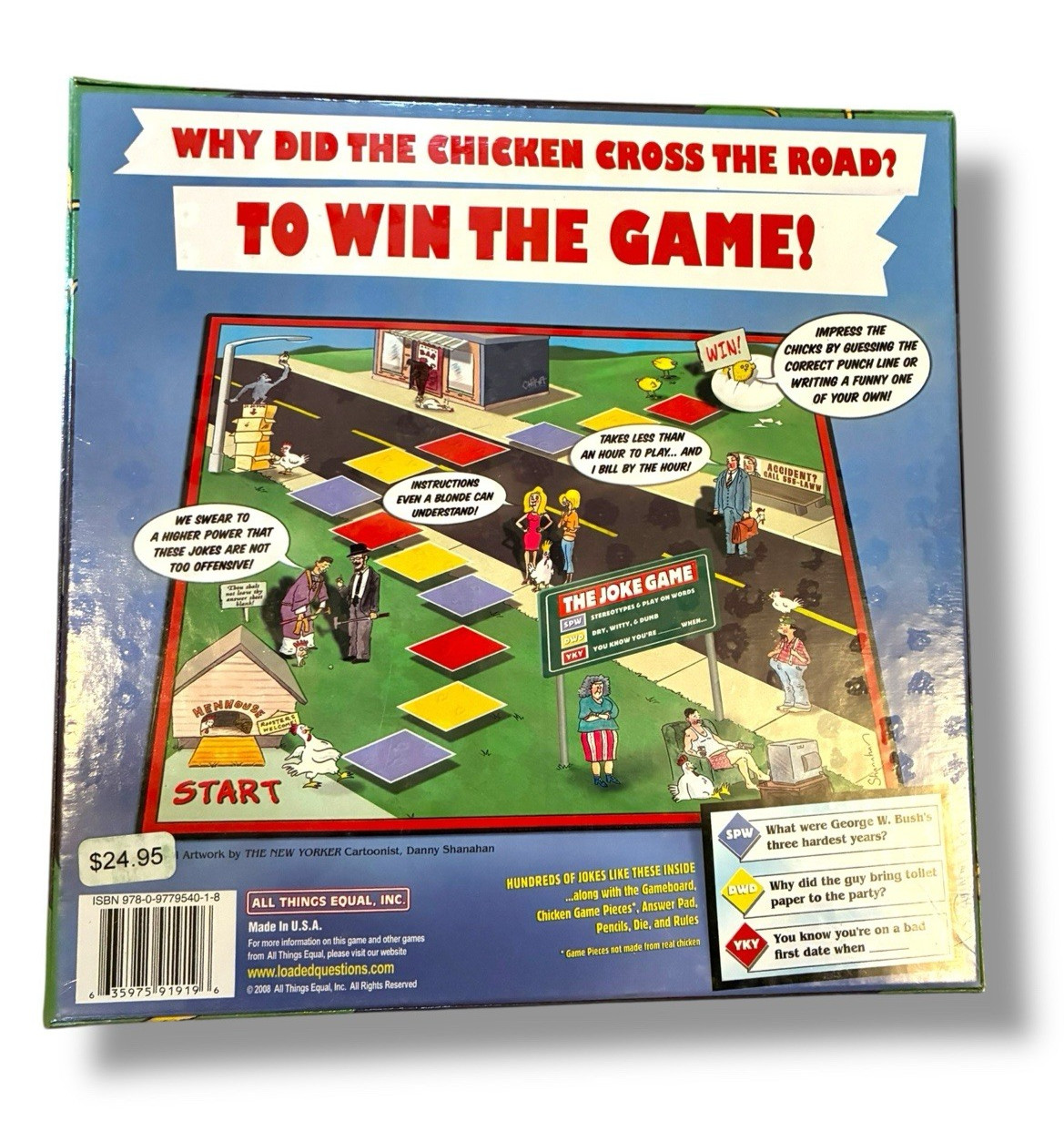 The Joke Board Game for 3-6 Players or Teams Ages 16 – Adult NEW / SEALED / USA