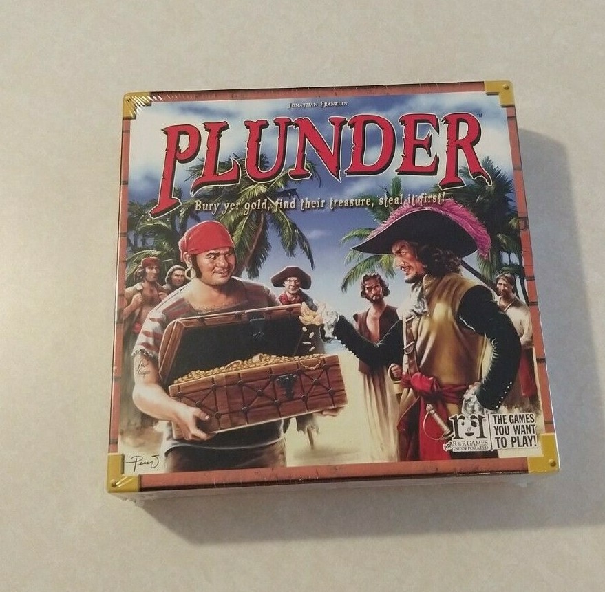 Plunder By R & R Games The Pirate Treasure Hunt Board Game New Sealed