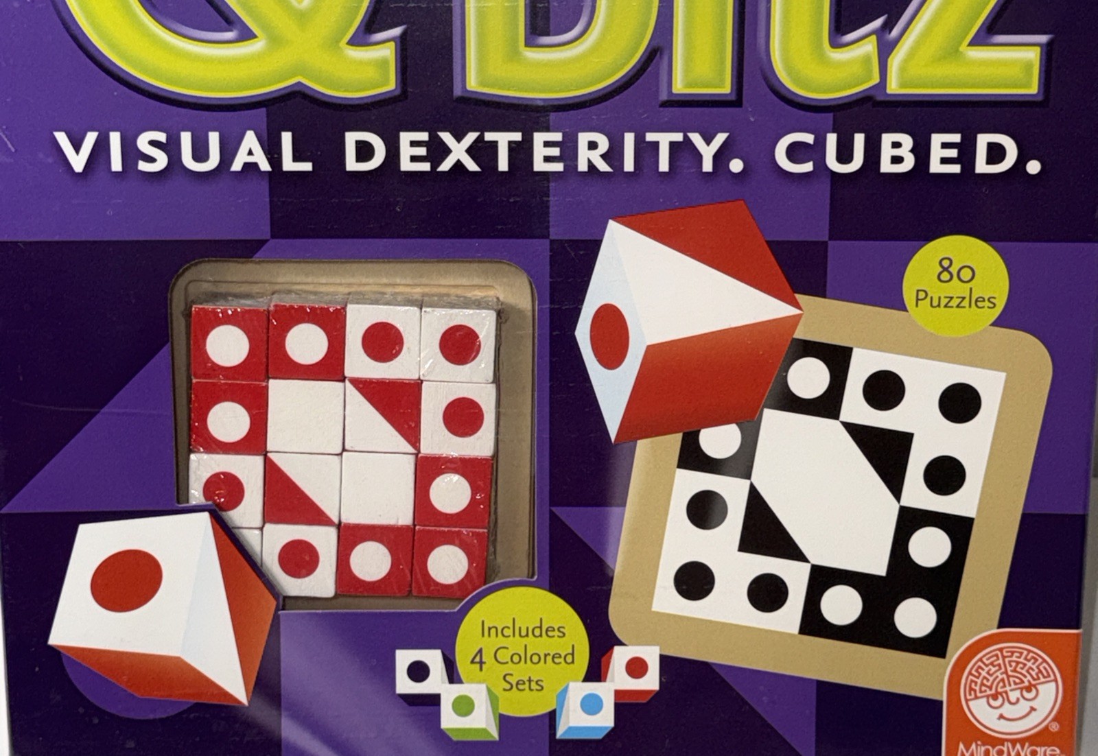 MindWare Q-bitz Visual Dexterity Cubed – Pattern Game – Award Winner -New Sealed