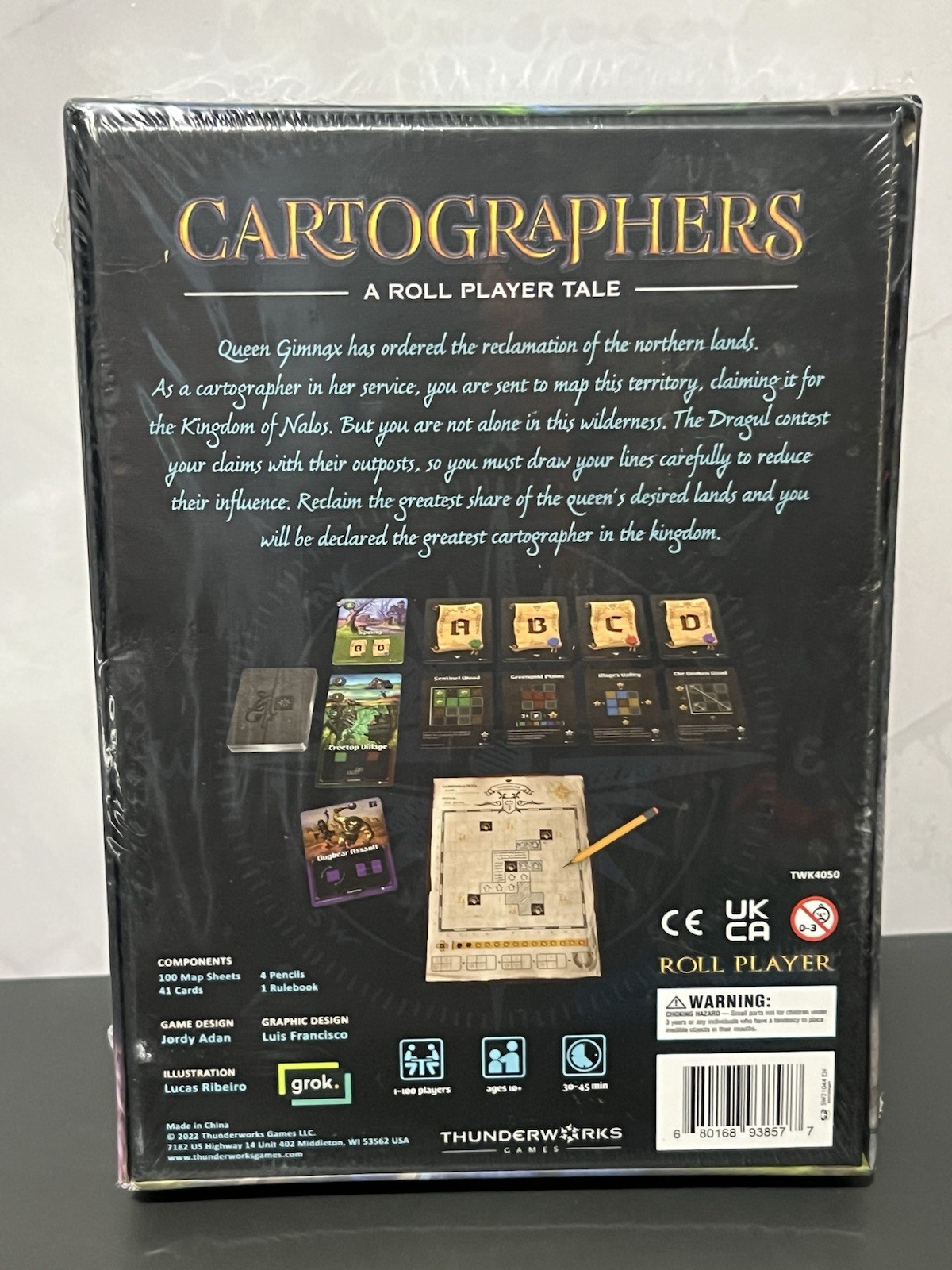 Cartographers by Jordy Adan – A Roll Player Tale Board Game, Brand New & Sealed