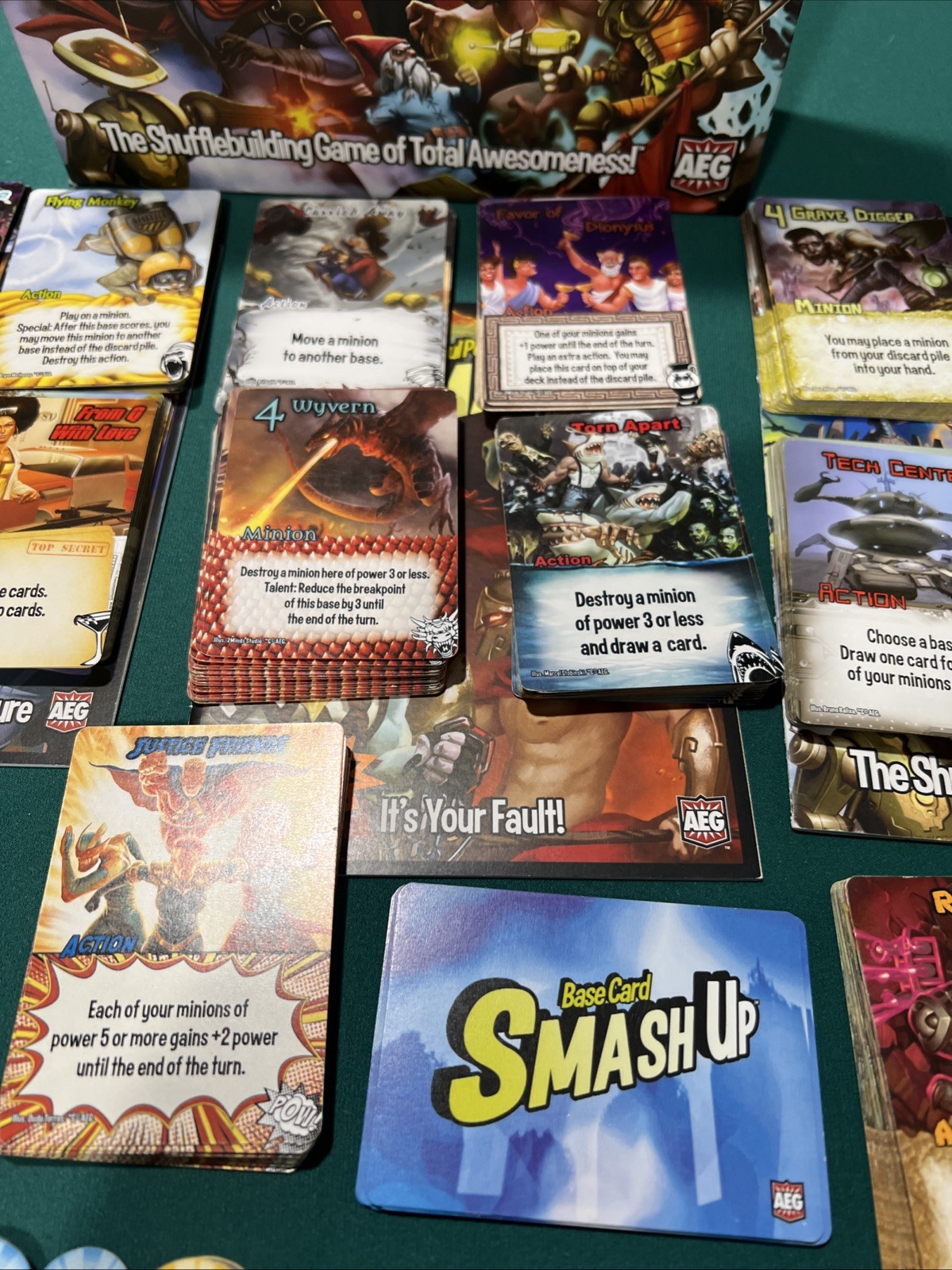 Smash up + Double Feature And It’s Your Fault Expansions Please Read