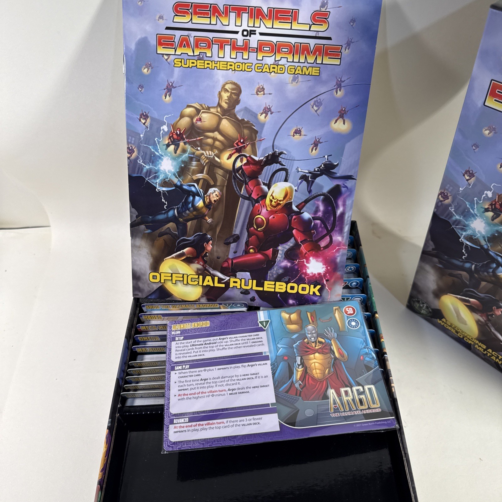 Sentinels of Earth-Prime Card Game Green Ronin Publishing With All 4 Expansions